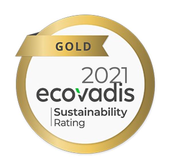 GOLD Ecovadis Score 2021